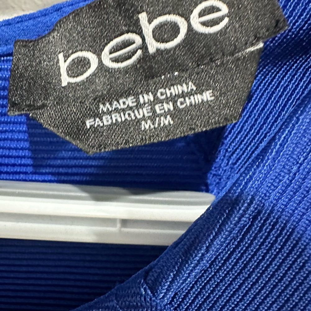Bebe Royal Blue Ribbed Top - Picture 4 of 8